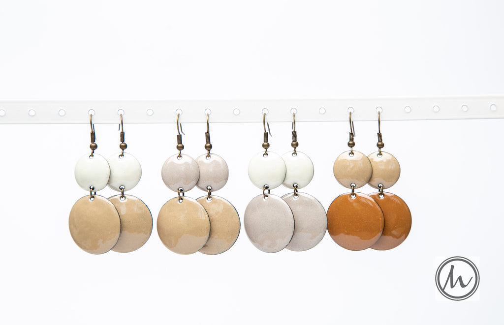 Sahara - Desert fülbevaló homokszínekben