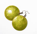 Martelado - kalapált kerek tűzzománc fülbevaló